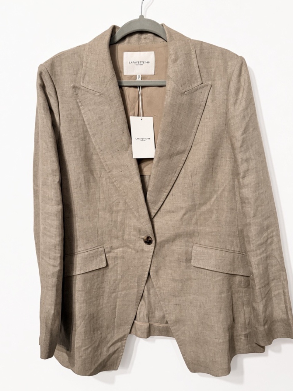 Lafayette 148 New York Linen Blazer Brand New 12